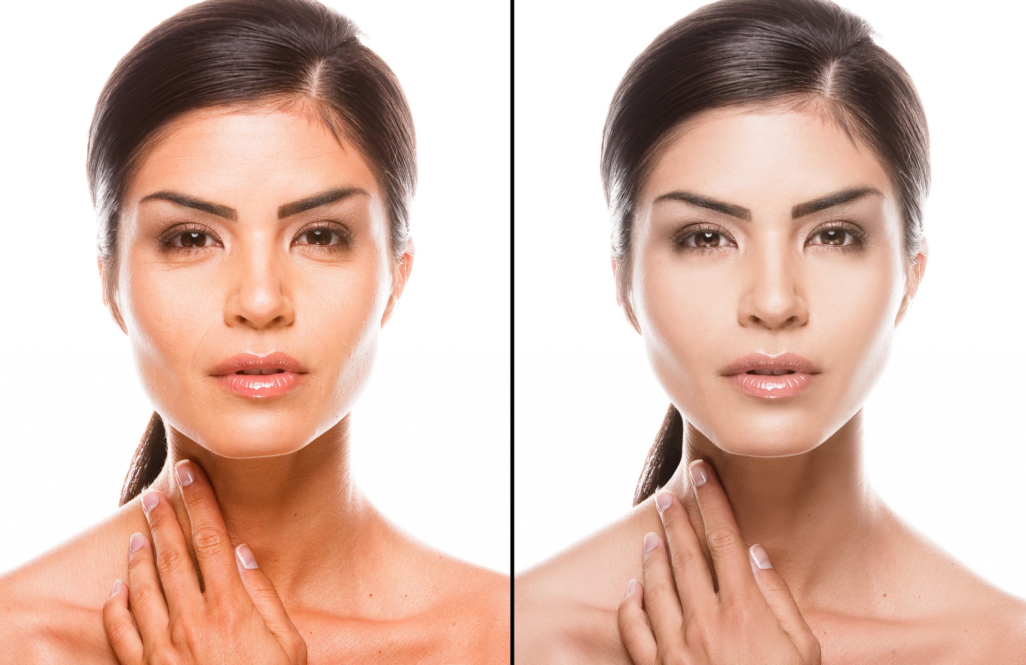 Slickforce Retouching face before and after